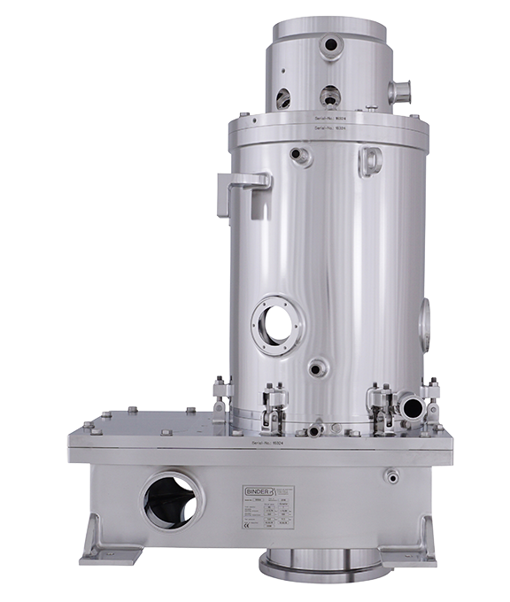 Ein Sonderlösungsbehälter freigestellt und in der Frontalansicht