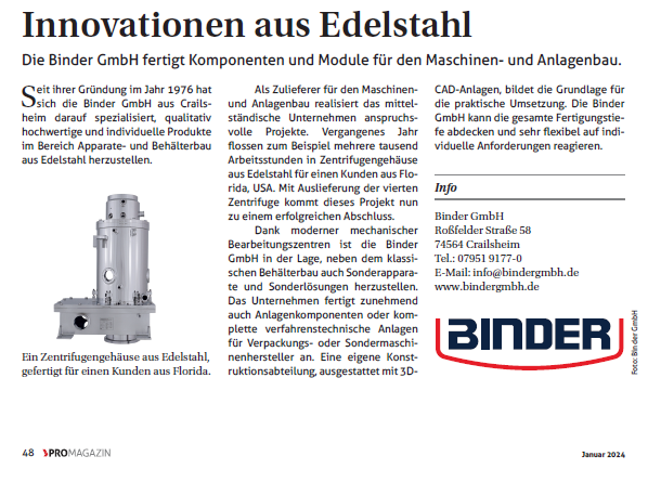 Inovationen aus Edelstahl